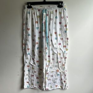 Hue small sleep pants with flip flops